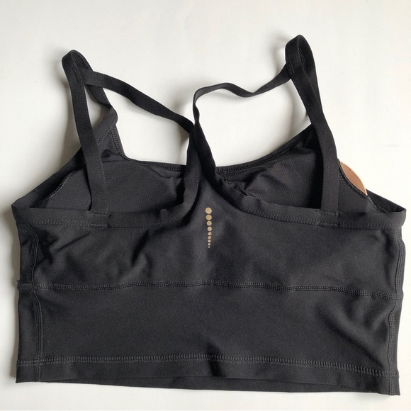 NEW Cami Bralette Racerback Straps Removable Pads Small Black Women NWOT - Picture 2 of 16